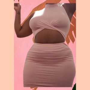 Stretch, cutout dress